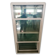 WDMA Plastic UPVC Single Hung Window Vertical Sliding Vinyl Window