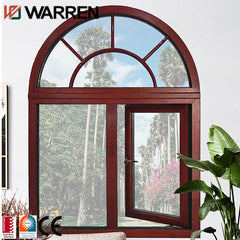 Aluminium hurricane american german standard arched casement windows