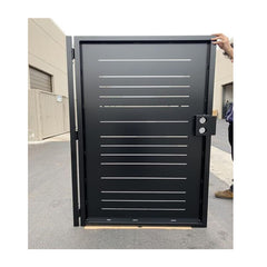 Powder Coated Entrance Aluminum Walkway Gate Aluminum Slat Fencing Gate