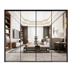 WDMA cheap price fire rated aluminum sliding doors