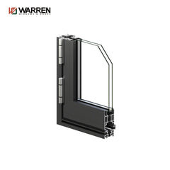 42x80 Bifold Aluminium Triple Glass Black Accordion Closet Door Patio