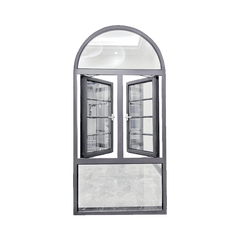 WDMA aluminum double tempered casement glass windows