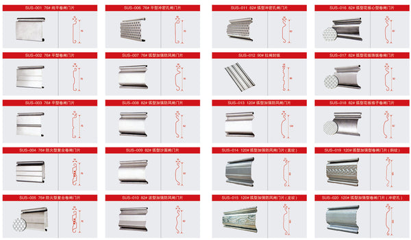 Vertical Opening Pattern and Aluminum Alloy Material Roll Up Door on China WDMA