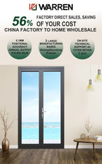 Thermal Break 60x80 Black French Affordable Exterior door