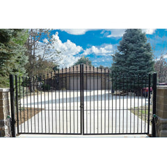 Factory Garden Used Manual Aluminum Metal Temporary Decorative Driveway Fence Gate