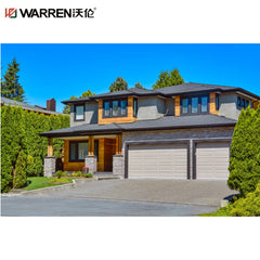 Warren 15x7 Garage Door Double Garage Door Glass Black Glass Panel Garage Door Electric Aluminum