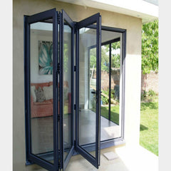 WDMA Villa Used Customized Folding Aluminum Windows With Double Tempered Glass