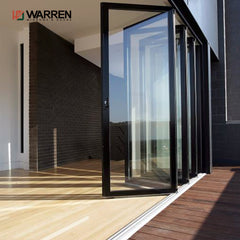 Factory Hot Sales Modern Design Soundproof Bi-Fold Door Glass Aluminum Doors