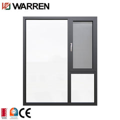 Triple glass aluminum single inswing casement window