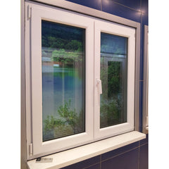 WDMA Double Glazed Swing UPVC Windows Soundproof PVC Casement Windows Made In China