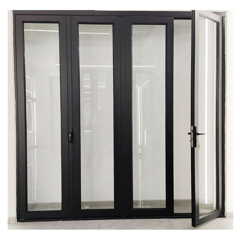 WDMA bi-folding Aluminum Interior Noiseless Fold Up Door