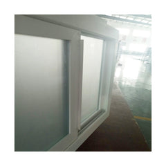 WDMA Top 10 Hot Sale House Bathroom Used Frosted Tempered Glass PVC Sliding Window