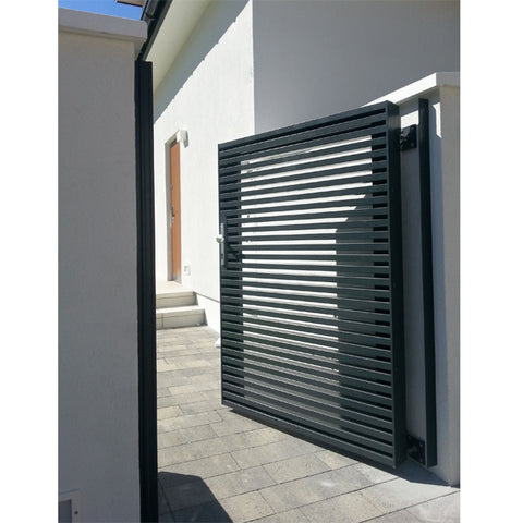 New Style Horizontal Single Panel Modern Main Aluminum Pedestrian Driveway Gate Designs For Home