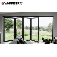 40x80 Bifold Aluminium Insulated Glass White Double Prehung Door Adjusting