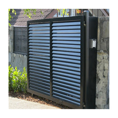 Automatic System Modern Aluminum Gate Destign Retractable Sliding Louver Gate For Villa Garden And Backyard