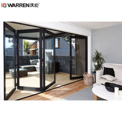 Warren 40 Inch Door Tri Fold Patio Doors Metal Accordion Doors Bifold Aluminium Folding Patio