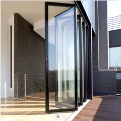 WDMA Factory Fancy External Aluminium Frame Double Glazed Tempered Glass Exterior Folding Patio Doors