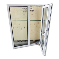 WDMA High Quality UPVC Frames Modern Design Swing Window For Apartment