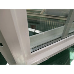 WDMA House High Quality Customized American Style Vinyl Window Double Glazed Glass Horizontal Sliding PVC Window