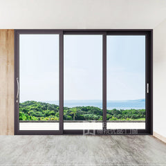 72*80 Aluminum modern design sliding door with thick double glass waterproof Heat insulation