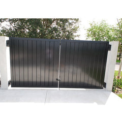 High Quality Retractable Sliding Automatic Garden Stacking Aluminium Picket Main Gate Outside