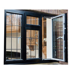 Chinese Top Brand Open Inside Small French Tempered Burglar Proof Casement Window