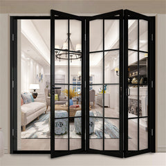 Australian Standard As2047 Cheap Aluminum Bi Fold Main Front Door  Interior Double Glazed Aluminium Accordion Folding Doors