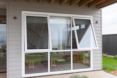 New Design Modern Custom Top Hung Aluminum Frame Swing Bathroom Awning Casement Window