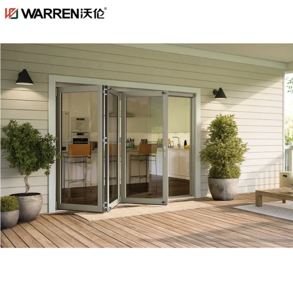 WDMA 144x96 Bifold Patio Door Folding Patio Doors 96x80 Vertical Accordion Doors Bifold Glass