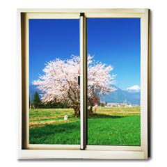 WDMA Double Glazed Tempered Clear Glass Interior Aluminum Frame Sliding Windows