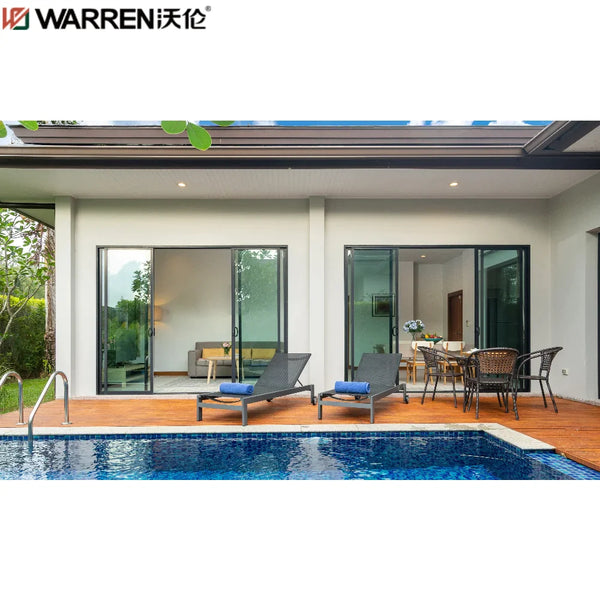 Warren 10 Foot Sliding Glass Door Sliding Door For RV 3 Panel Sliding Patio Door Price Patio Aluminum