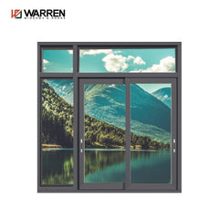 40x36 window American style vertical sliding mosquito screen window with double glazing