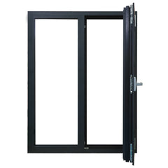 WDMA Luxury European style aluminium clad wood casement window with low e glass