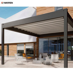 Warren custom modern outdoor louvered pergola