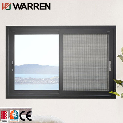 aluminum materials single two track sliding window