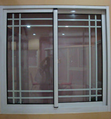 WDMA New Design Aluminium Frame tempered glass sliding window With Grill