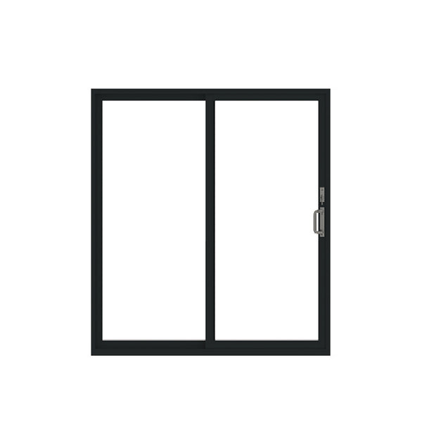 Topwindow Modern Soundproof Windproof Double Tempered Glass Slim Profile 40Mm Narrow Frame Aluminum Slide Doors on China WDMA