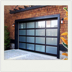 China WDMA Exterior Aluminum Transparent Security Sectional Garage Door