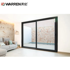 WDMA 144x80 Sliding Aluminium Obscure Glass Grey Bedroom Extra Large Door Replacement