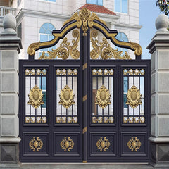 Korea Russia Turkey Thailand Luxury Villa Modern Aluminum Sliding Main Gate Front Doors Pivot Aluminium Garden Entry Door Price