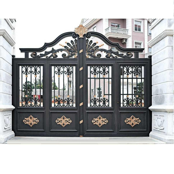 Indian House Main Padbolt Gate Double Leaf Luxury Aluminum Swing Door Matel Gate Security Door Design