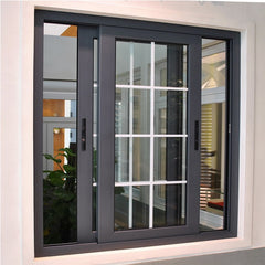 WDMA High Quality Custom Aluminum Horizontal Sliding Window With Double Tempered Glass