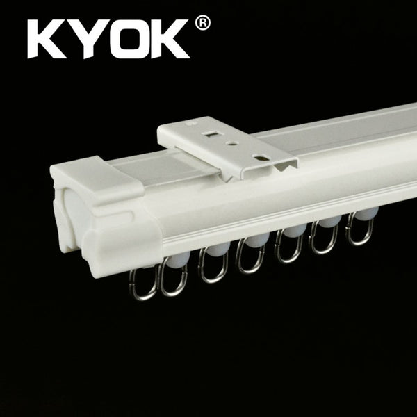 KYOK Glass Ceiling Mounted Curtain Track System Window Crown Curtain Track Popular Rod Curtain Track on China WDMA