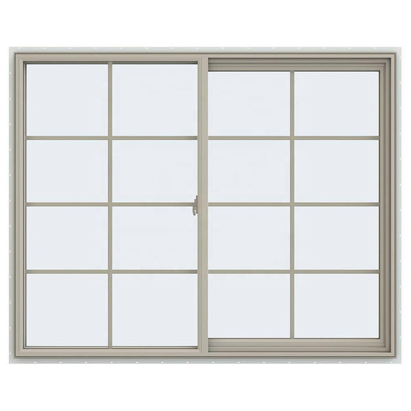 WDMA Modern Design PVC Small Sliding Window Double Glazed Glass Soundproof White Vinyl Window Customized Sizes