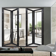 pictures aluminum glass folding/ bifold/ bi folding window and door