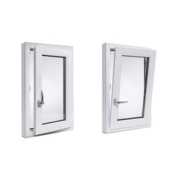 Aluminum custom European style tilt and turn double glazed windows manufacturer