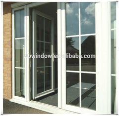 lamination door external profile pvc double insulated casement glass door on China WDMA