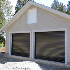 China WDMA Garage door with glass windows