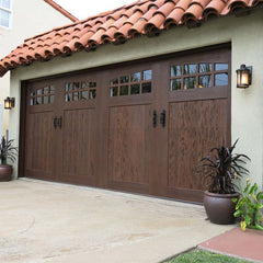 China WDMA Wholesale sliding solid wood garage door for residential