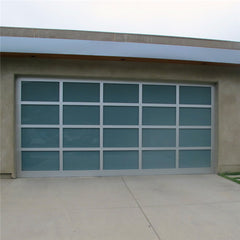 China WDMA China Shop Aluminum Frame Plexiglass/Glass Garage Door Prices Full View Glass Panel  Home polycarbonate sliding aluminum full view garage doors